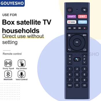 Naujas nuotolinio valdymo pultas balsu simplitv simpliONE Box palydovinės televizijos namų ūkiams